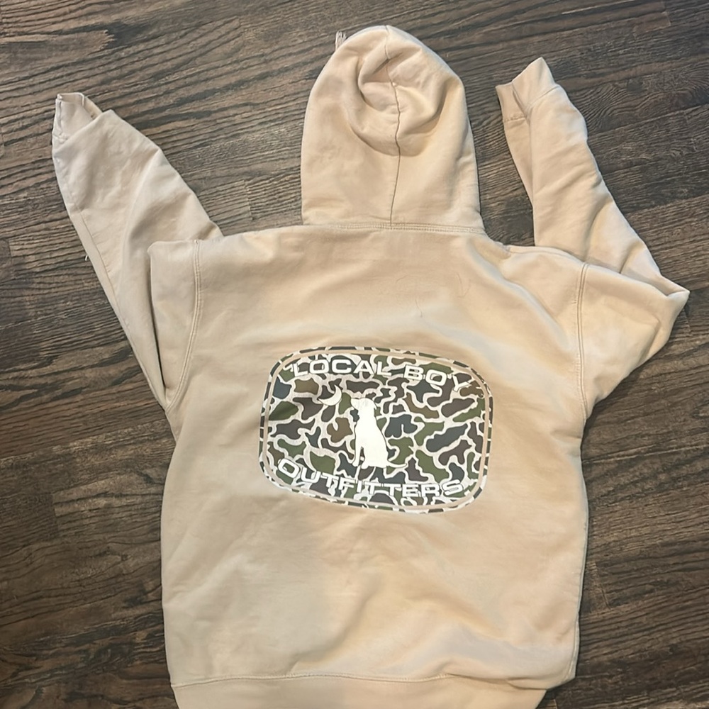 Local Boy Tan Hoodie View 2